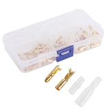 120Pcs Wire Terminals Connector High Conductivity Antioxidant PVC Insulated Safe Easy Male Female Wire Terminals - 45-Degree Angle