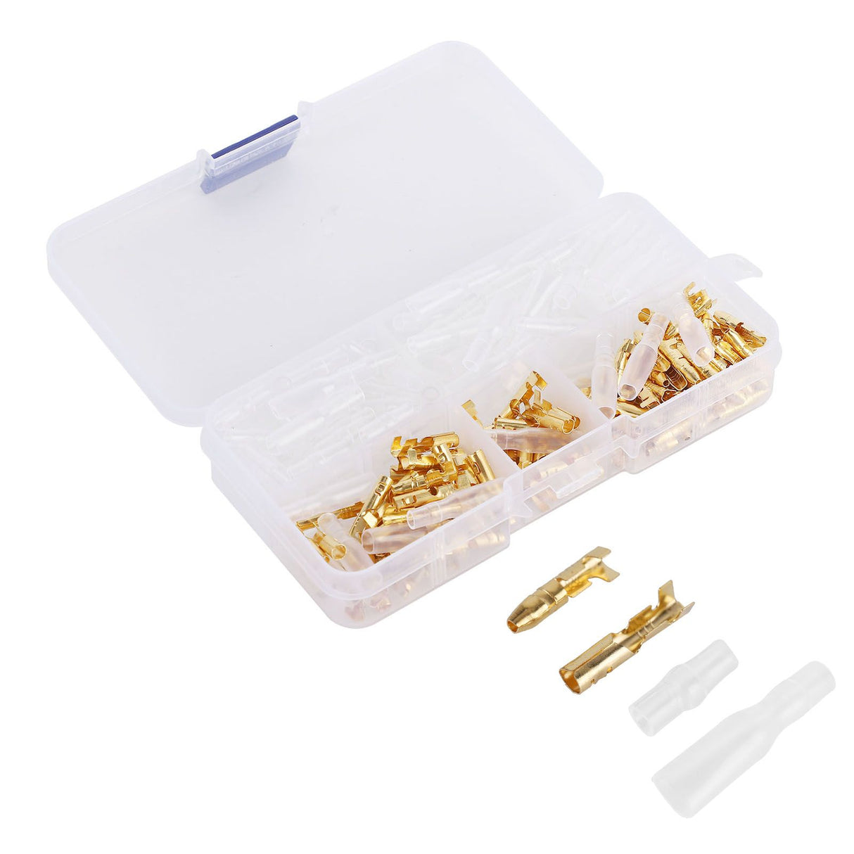 120Pcs Wire Terminals Connector High Conductivity Antioxidant PVC Insulated Safe Easy Male Female Wire Terminals