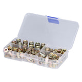 100PCS Threaded Inserts M3‑M8 Portable Galvanized Carbon Steel High Strength Rivet Nuts Assortment100PCS