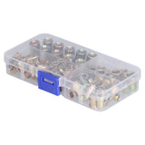 100PCS Threaded Inserts M3‑M8 Portable Galvanized Carbon Steel High Strength Rivet Nuts Assortment100PCS - 45-Degree Angle