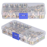 100PCS Threaded Inserts M3‑M8 Portable Galvanized Carbon Steel High Strength Rivet Nuts Assortment100PCS