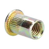 100PCS Threaded Inserts M3‑M8 Portable Galvanized Carbon Steel High Strength Rivet Nuts Assortment100PCS