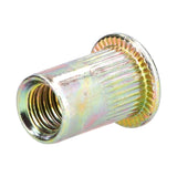 100PCS Threaded Inserts M3‑M8 Portable Galvanized Carbon Steel High Strength Rivet Nuts Assortment100PCS