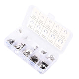 120PCS Snap Rings M1.5‑10 Mini Portable Corrosion Resistant Stainless Steel Snap Rings Kit120PCS