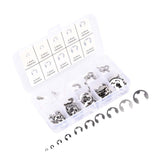 120PCS Snap Rings M1.5‑10 Mini Portable Corrosion Resistant Stainless Steel Snap Rings Kit120PCS - Extra Image
