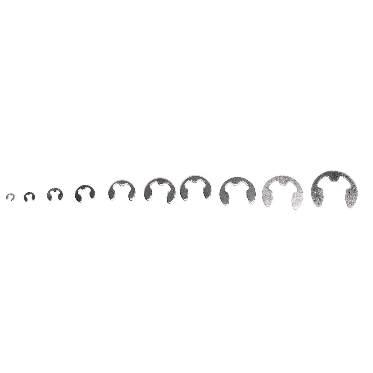 120PCS Snap Rings M1.5‑10 Mini Portable Corrosion Resistant Stainless Steel Snap Rings Kit120PCS