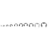 120PCS Snap Rings M1.5‑10 Mini Portable Corrosion Resistant Stainless Steel Snap Rings Kit120PCS