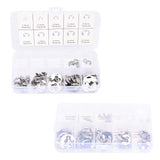 120PCS Snap Rings M1.5‑10 Mini Portable Corrosion Resistant Stainless Steel Snap Rings Kit120PCS