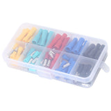 100Pcs Electrical Wire Terminal Male Female Many Colours Plug in Type Cold Pressed Terminal