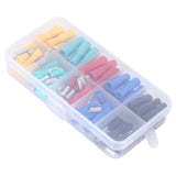 100Pcs Electrical Wire Terminal Male Female Many Colours Plug in Type Cold Pressed Terminal