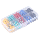 100Pcs Electrical Wire Terminal Male Female Many Colours Plug in Type Cold Pressed Terminal - Rear View