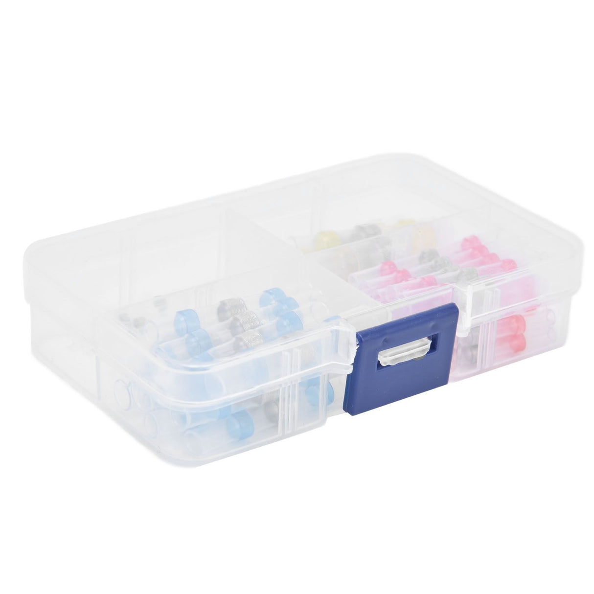 50pcs Waterproof Wire Connectors Bendable Marine Grade Insulated Electrical Wire TerminalsWhite 10 Red 23 Blue 12 Yellow 5