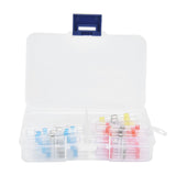 50pcs Waterproof Wire Connectors Bendable Marine Grade Insulated Electrical Wire TerminalsWhite 10 Red 23 Blue 12 Yellow 5