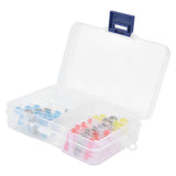 50pcs Waterproof Wire Connectors Bendable Marine Grade Insulated Electrical Wire TerminalsWhite 10 Red 23 Blue 12 Yellow 5 - 45-Degree Angle