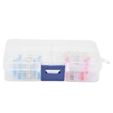 50pcs Waterproof Wire Connectors Bendable Marine Grade Insulated Electrical Wire TerminalsWhite 10 Red 23 Blue 12 Yellow 5