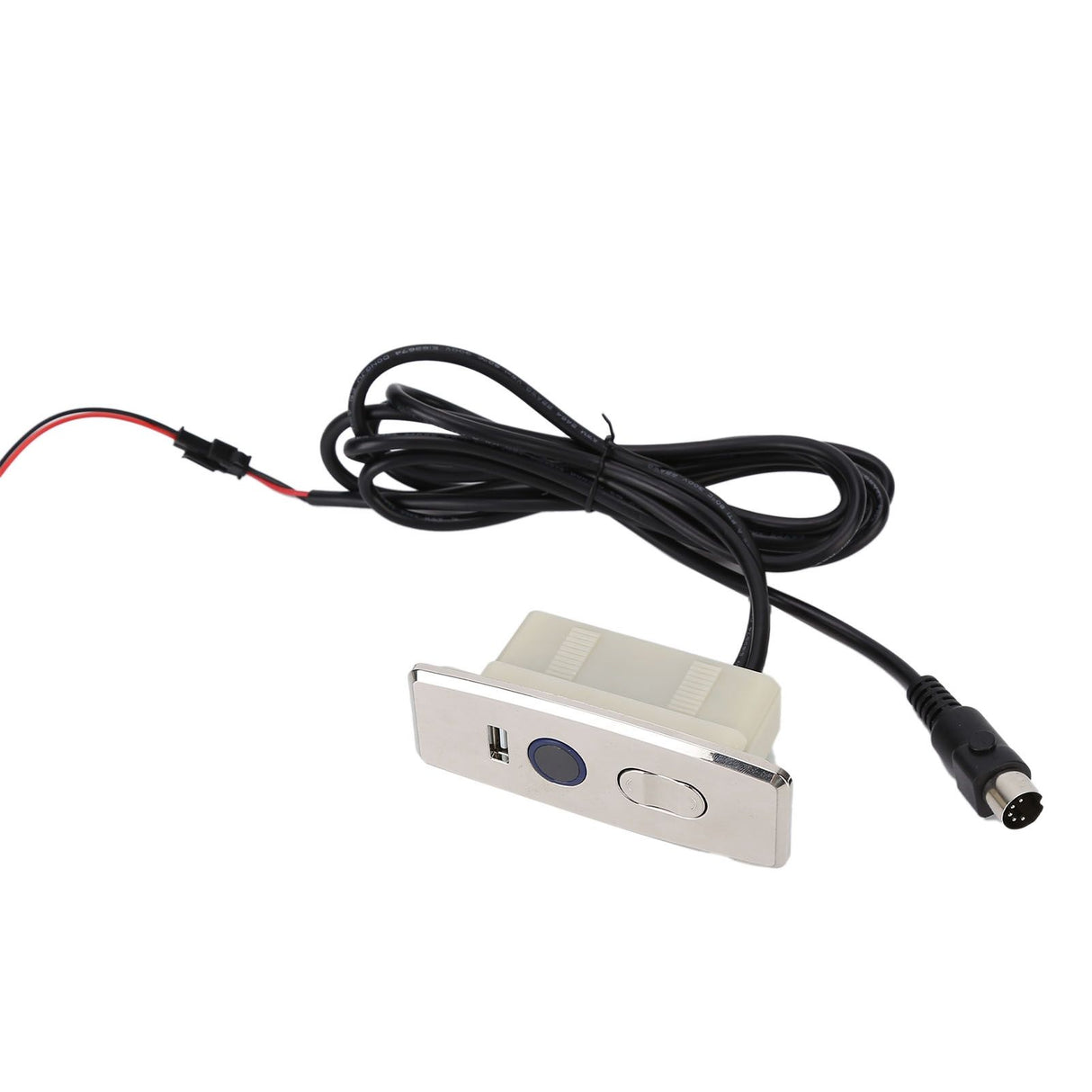 5 Pin Power Recliner Switch Brushed DC 3 Button Straight Sofa Controller with 1m Light Strip