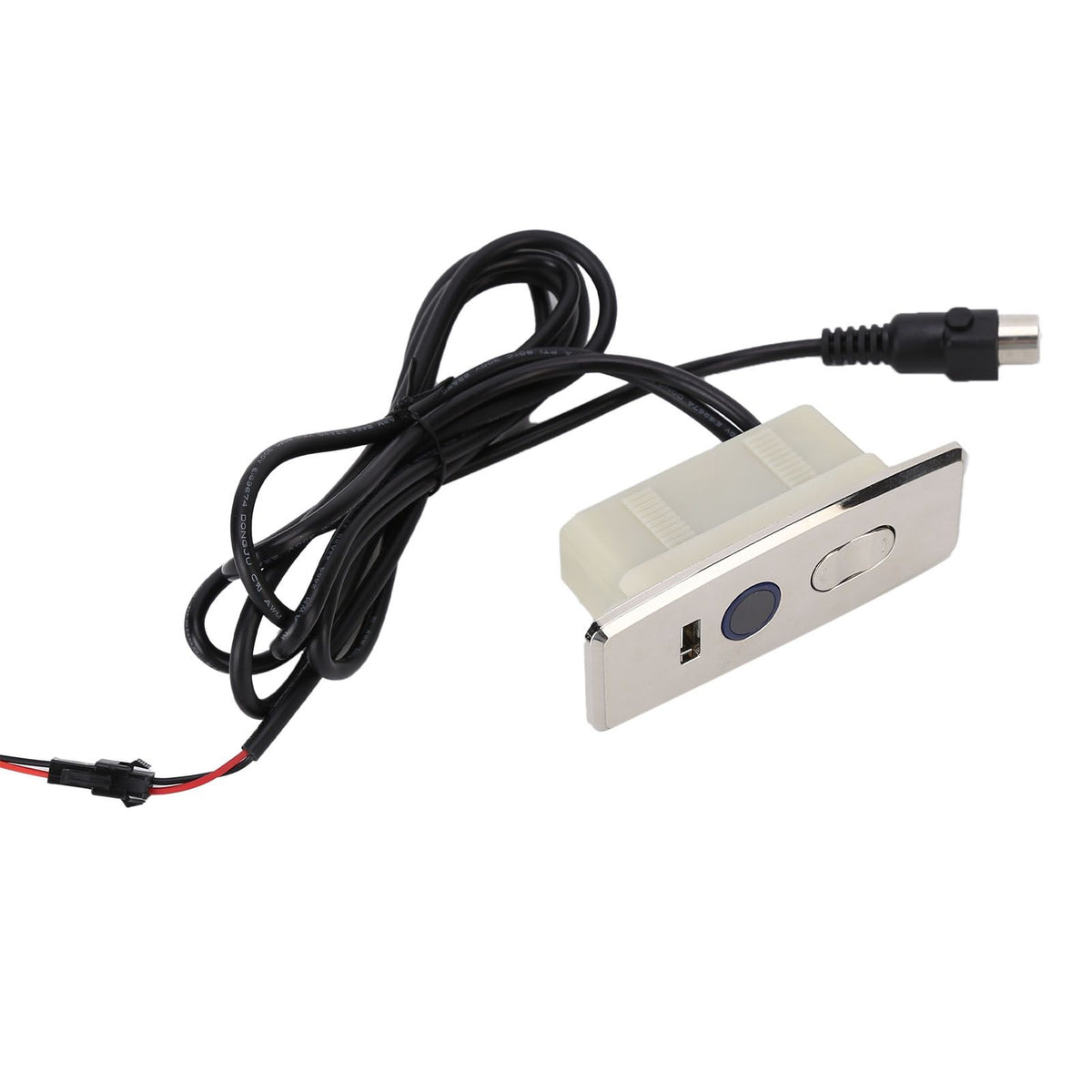 5 Pin Power Recliner Switch Brushed DC 3 Button Straight Sofa Controller with 1m Light Strip