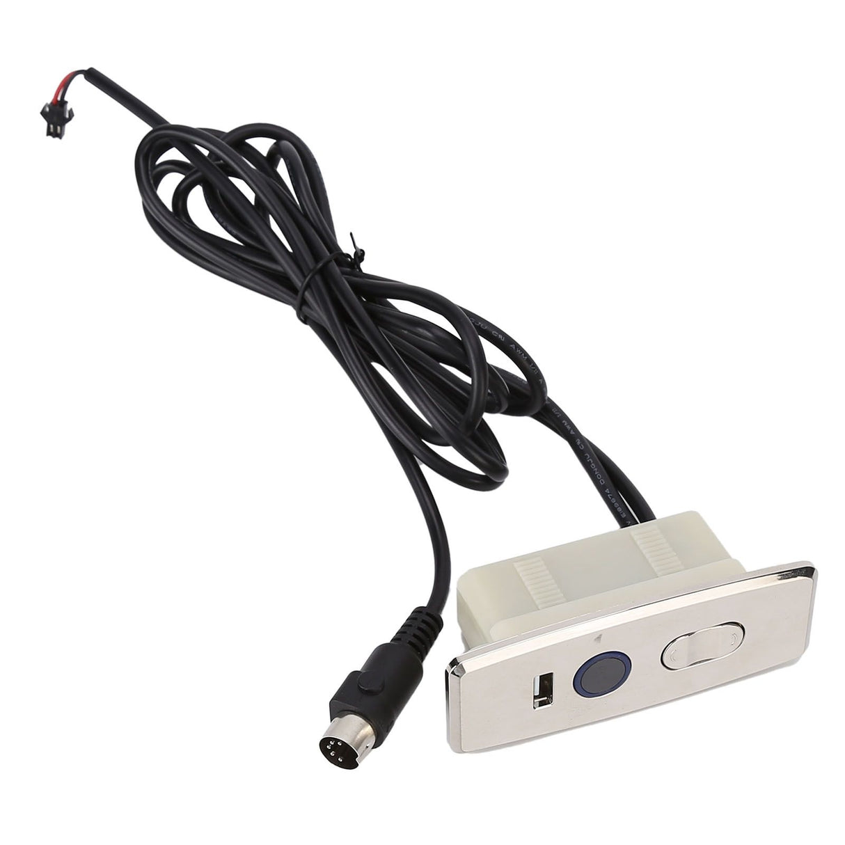 5 Pin Power Recliner Switch Brushed DC 3 Button Straight Sofa Controller with 1m Light Strip