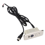 5 Pin Power Recliner Switch Brushed DC 3 Button Straight Sofa Controller with 1m Light Strip