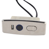 5 Pin Power Recliner Switch Brushed DC 3 Button Straight Sofa Controller with 1m Light Strip