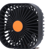Car Air Cooling Fan Dual Head USB Universal Cooling Device 360 Degree Adjustable Square Low Noise Car Accessories