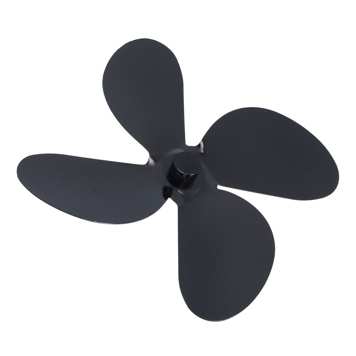 Fan Blade Replacement Fireplace Aluminum Alloy Blade Black Universal Stove Fan Blade4 Blade