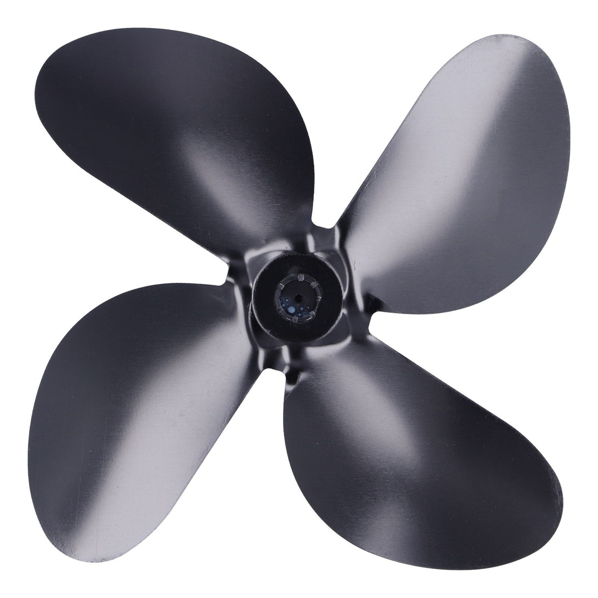 Fan Blade Replacement Fireplace Aluminum Alloy Blade Black Universal Stove Fan Blade4 Blade