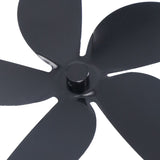 Fan Blade Replacement Fireplace Aluminum Alloy Blade Black Universal Stove Fan Blade5 Blade - Extra Image