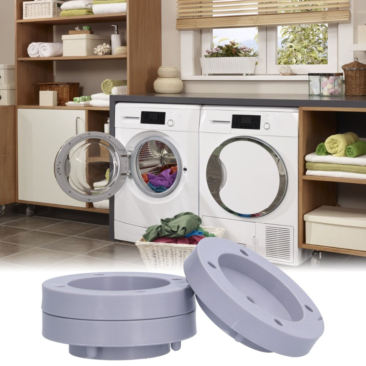 Washing Machine Feet Pad Base Non Slip Noise Reduction Anti Vibration Washer for Home Appliance