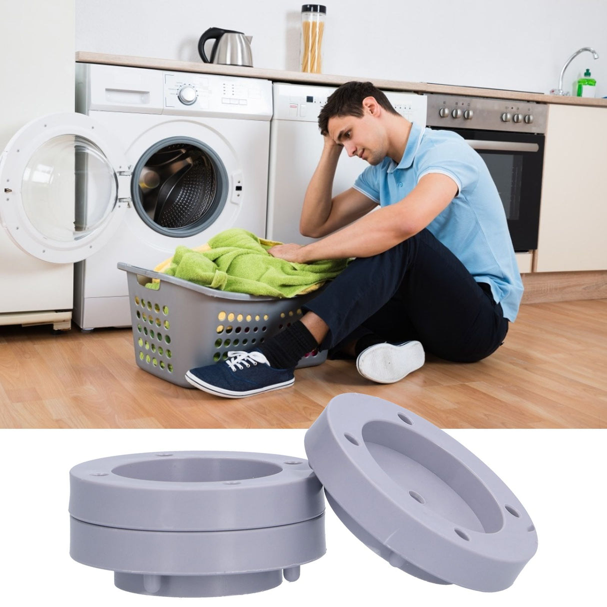 Washing Machine Feet Pad Base Non Slip Noise Reduction Anti Vibration Washer for Home Appliance