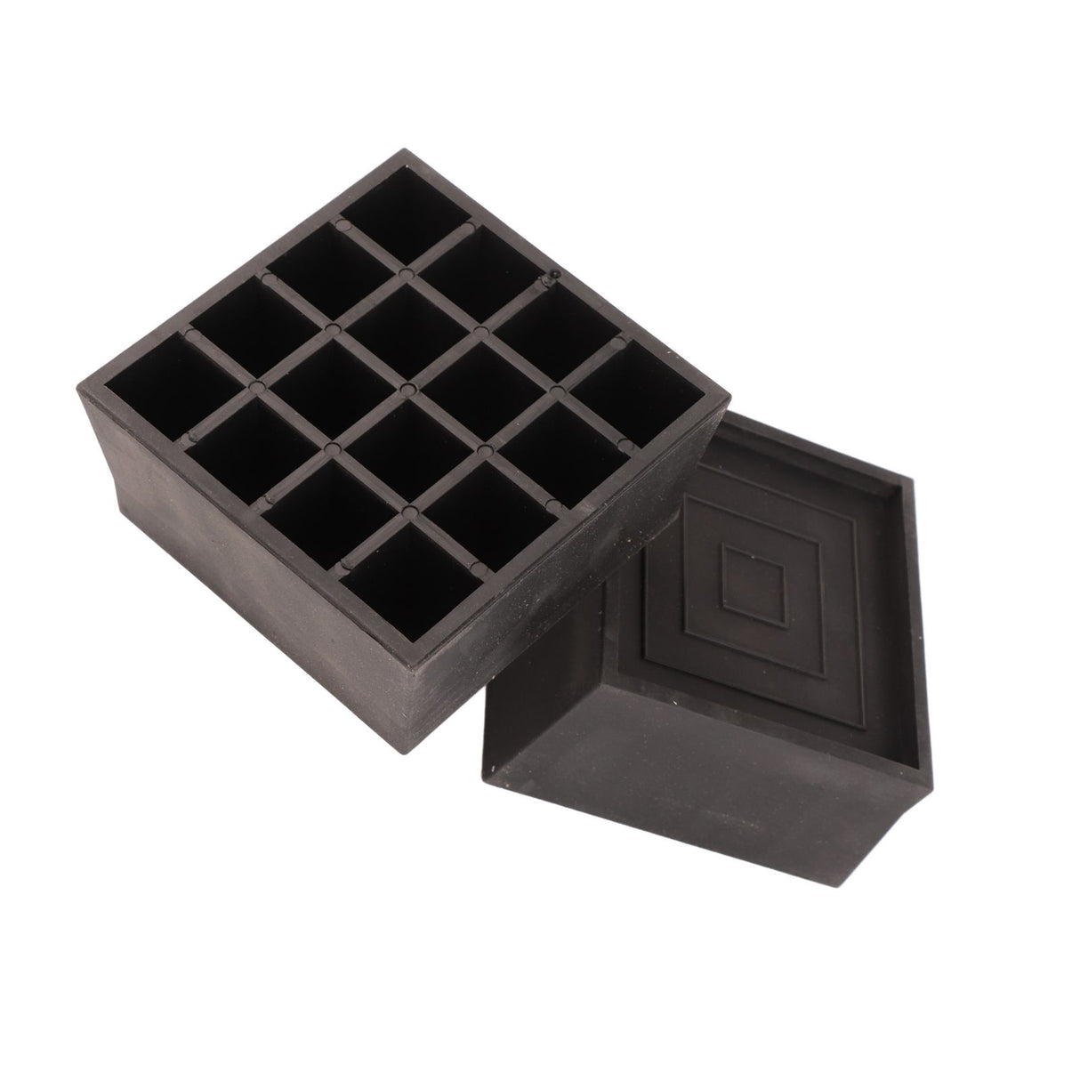 Furniture Riser 2 Inch Stackable TPU Square Desk Riser Heavy Duty Waterproof Anti Slip Black Heighten Riser Bed Lift