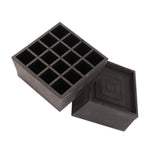 Furniture Riser 2 Inch Stackable TPU Square Desk Riser Heavy Duty Waterproof Anti Slip Black Heighten Riser Bed Lift
