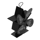 4 Blades Heat Powered Fan Santa Claus Pattern Fireplace Fan for Heat Distribution Circulating Warm AirBlack - Rear View