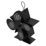 Stove Fans 4 Blades Heat Powered Low Noise High Temperature Resistant Fireplace Fan for HomeBlack