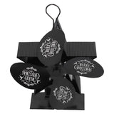Stove Fans 4 Blades Heat Powered Low Noise High Temperature Resistant Fireplace Fan for HomeBlack - Close-Up Angle