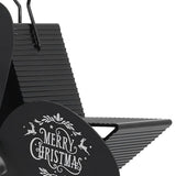 Stove Fans 4 Blades Heat Powered Low Noise High Temperature Resistant Fireplace Fan for HomeBlack
