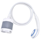 Portable Outdoor Shower Set Camping Shower Pump Handheld Sprayer for Hiking Traveling USB Charging(GrayWhite )