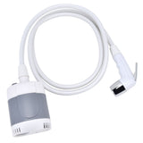 Portable Outdoor Shower Set Camping Shower Pump Handheld Sprayer for Hiking Traveling USB Charging(GrayWhite )