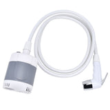 Portable Outdoor Shower Set Camping Shower Pump Handheld Sprayer for Hiking Traveling USB Charging(GrayWhite )