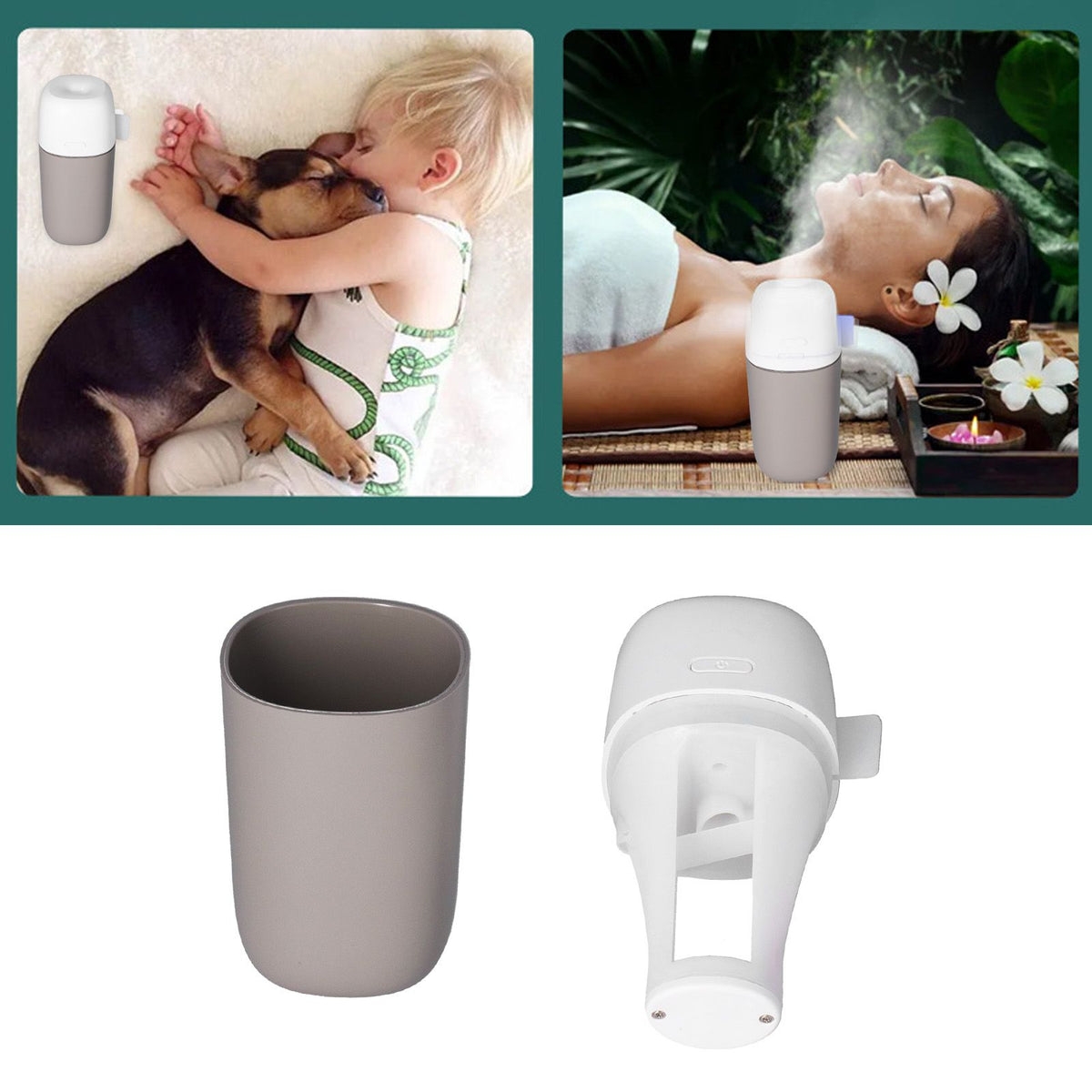Mini Bedroom Essential Oil Diffuser USB Powered Portable Aroma Humidifier for Home Car
