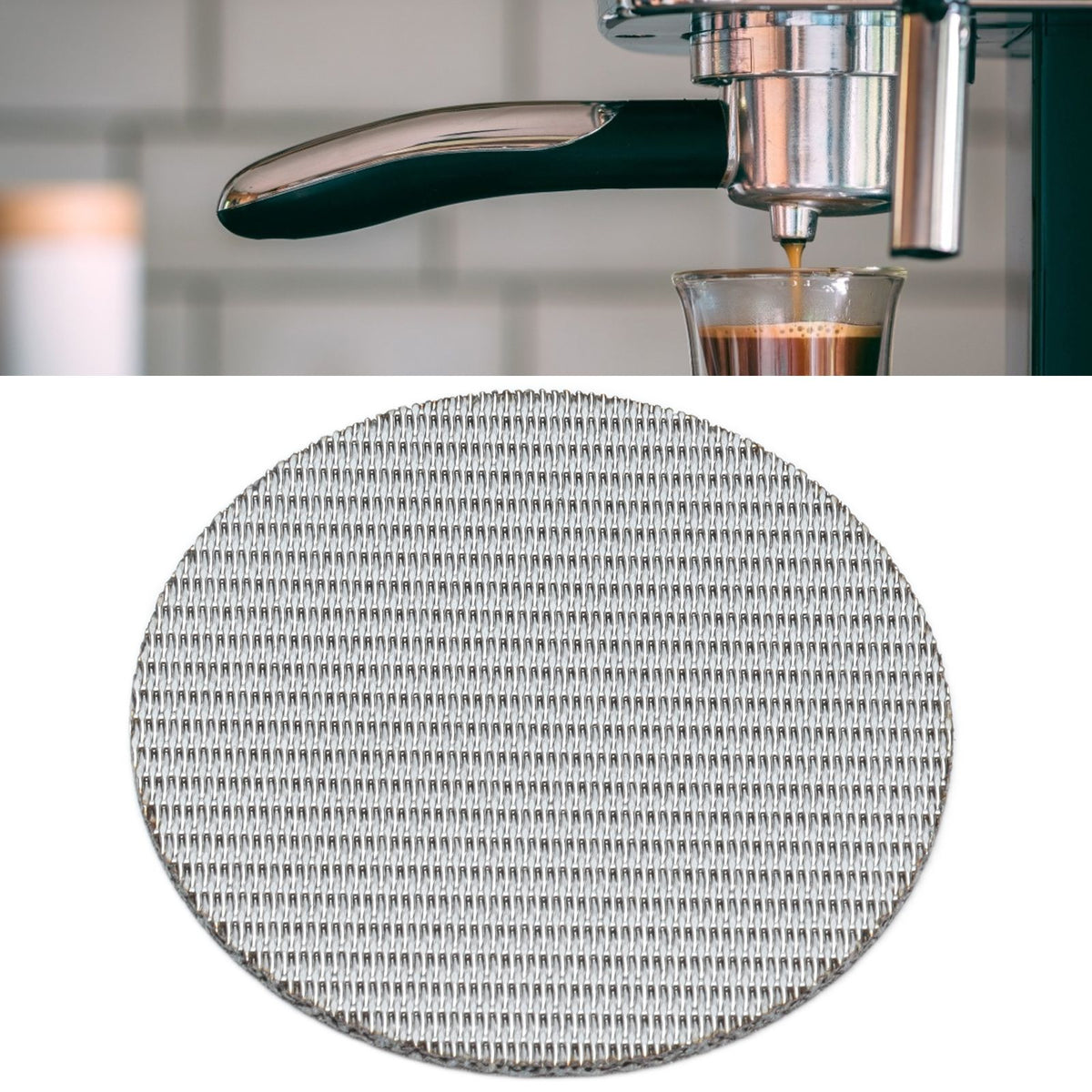 Coffee Portafilter Screen Reusable 316 Stainless Steel Puck Screen Filter Accessory 100μm Filter Fineness51mm / 2.0in