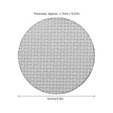 Coffee Portafilter Screen Reusable 316 Stainless Steel Puck Screen Filter Accessory 100μm Filter Fineness51mm / 2.0in