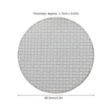 Coffee Portafilter Screen Reusable 316 Stainless Steel Puck Screen Filter Accessory 100μm Filter Fineness58.5mm / 2.3in