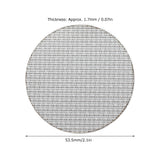 Coffee Portafilter Puck Screen Food Grade Stainless Steel Coffee Making Filter Screen 50μm Filter Fineness53.5mm / 2.1in