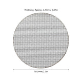 Coffee Portafilter Puck Screen Food Grade Stainless Steel Coffee Making Filter Screen 50μm Filter Fineness58.5mm / 2.3in
