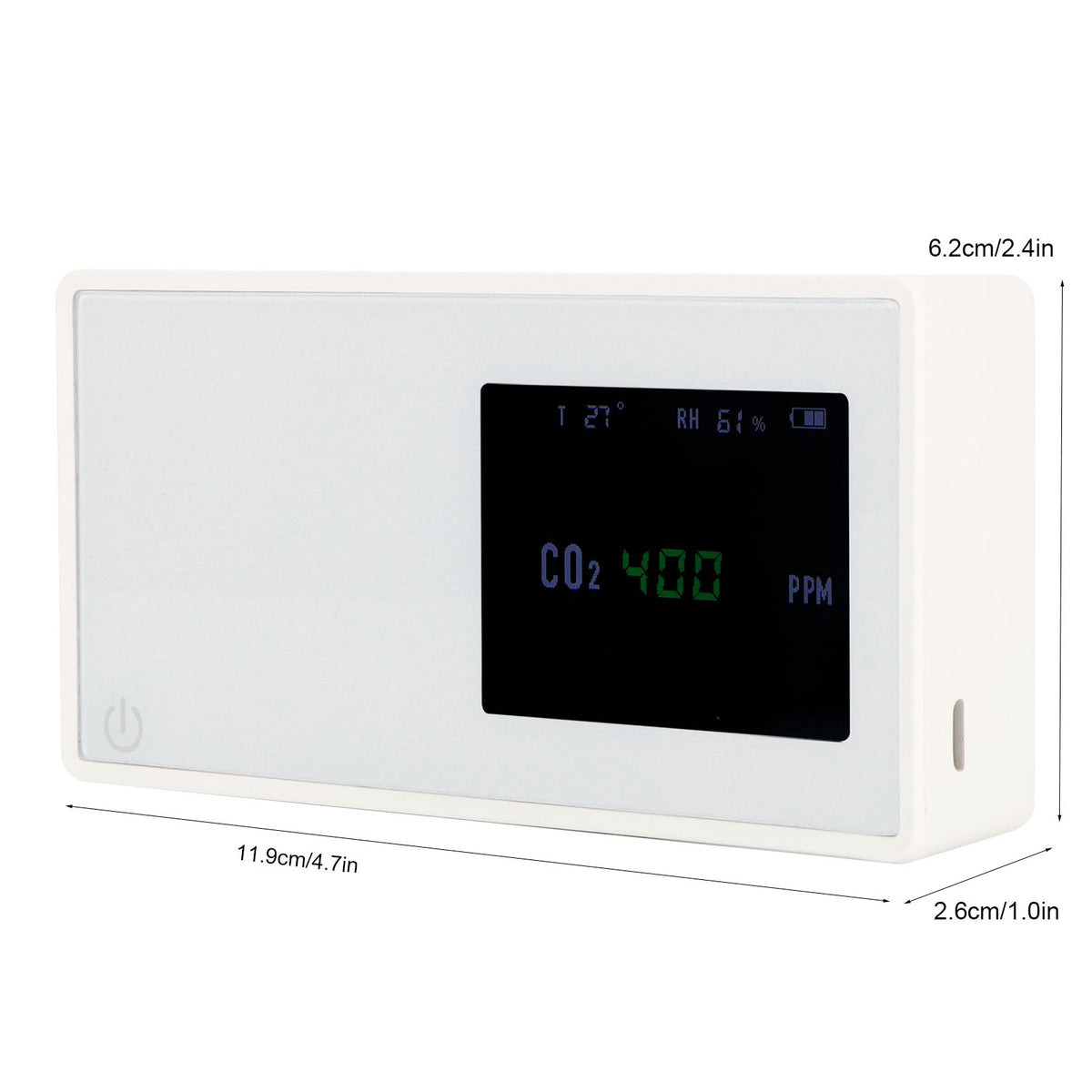 Carbon Dioxide Detector USB Digital Intelligent Infrared Induction CO2 Tester Home Air Quality Monitor