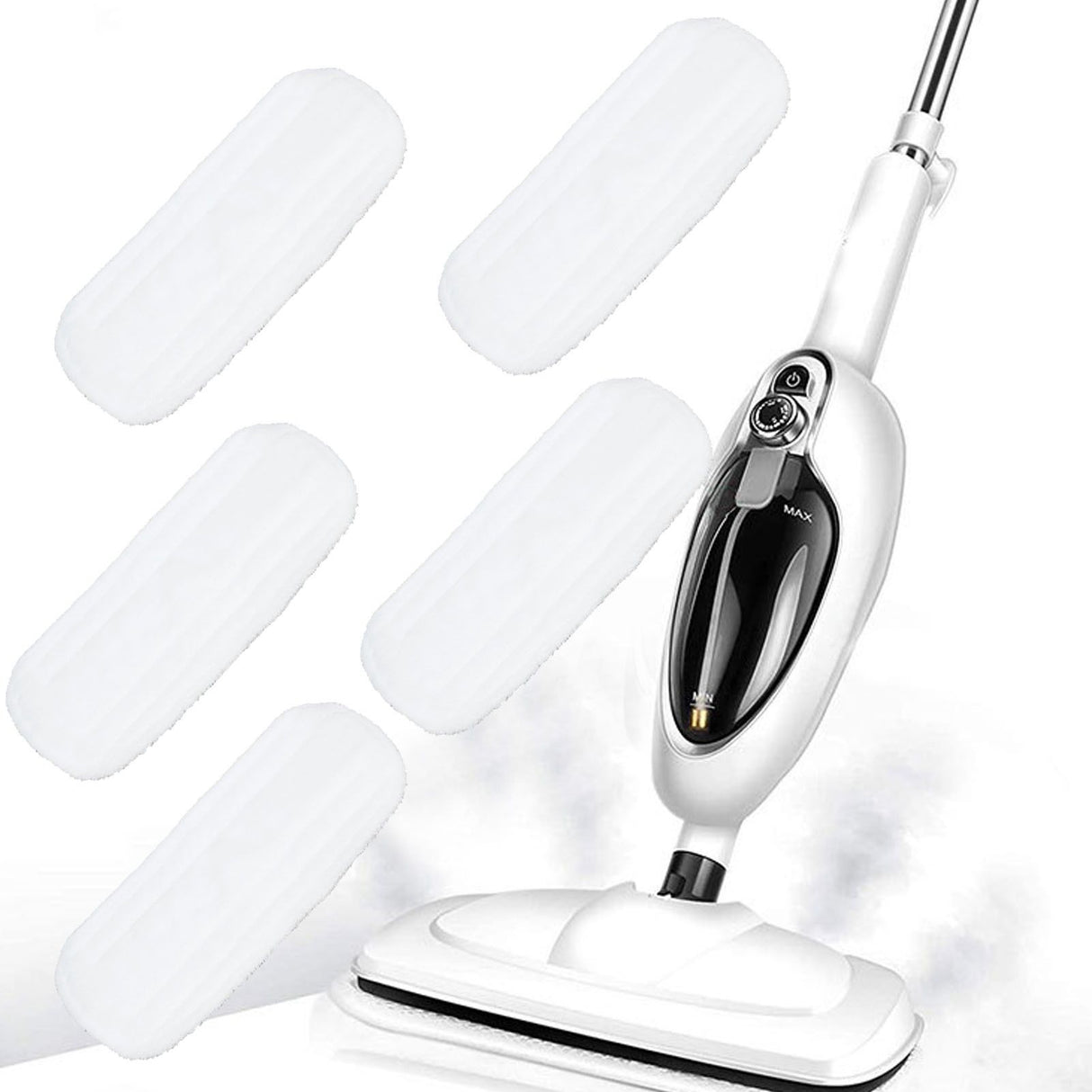 5PCS Microfiber Mop Pads Reusable Mop Head Cleaning Pads Replacement for Secura EM‑516