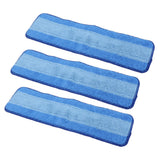 3PCS Wet Dry Dual Use Mop Cloth Refills Reusable Microfiber Mop Pad for Bona Mop Floor Cleaning - 45-Degree Angle