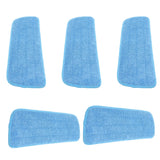 5PCS Microfiber Flat Mop Pad Mopping Cleaning Cloth Replacement for 14x41cm Hook and Loop Mop Universal - Front View