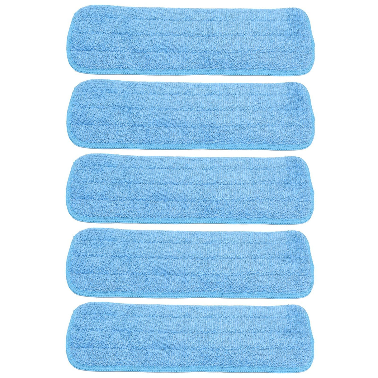 5PCS Microfiber Flat Mop Pad Mopping Cleaning Cloth Replacement for 14x41cm Hook and Loop Mop Universal